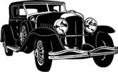 I added clip art of a rolls royce, fading it just a bit (I figured if Mussolini was driving it would be a fancy car.)